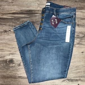 Plus size high rise jeans